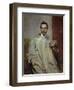 Portrait of Sculptor Giovanni Mayer-Umberto Veruda-Framed Giclee Print