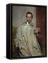 Portrait of Sculptor Giovanni Mayer-Umberto Veruda-Framed Stretched Canvas