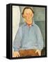 Portrait of Sculptor Oscar Miestchanioff, circa 1916-Amedeo Modigliani-Framed Stretched Canvas