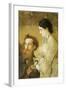 Portrait of Sculptor Reinhold Begas with His Wife, 1869-1870-Anton Romako-Framed Giclee Print