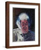 Portrait of Seamus Heaney, 1987-Peter Edwards-Framed Giclee Print