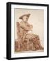 Portrait of Seated Man, known as Postiglione-Jean-Honoré Fragonard-Framed Giclee Print