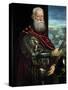 Portrait of Sebastiano Vernier Commander-In-Chief of the Venetian Forces circa 1571-Jacopo Robusti Tintoretto-Stretched Canvas
