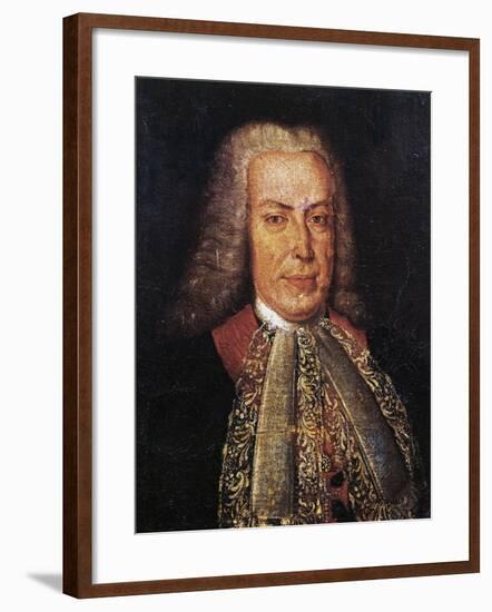 Portrait of Sebastiao Jose De Carvalho-null-Framed Giclee Print