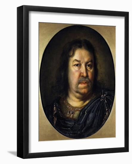 Portrait of Senator Prince Yakov Fyodorovich Dolgorukov, (1639-172), 1687-Charles Le Brun-Framed Giclee Print