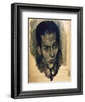 Portrait of Serge Lifar-Pavel Tchelitchev-Framed Giclee Print