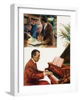 Portrait of Sergei Rachmaninov-Andrew Howat-Framed Giclee Print