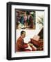 Portrait of Sergei Rachmaninov-Andrew Howat-Framed Giclee Print