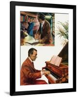 Portrait of Sergei Rachmaninov-Andrew Howat-Framed Giclee Print