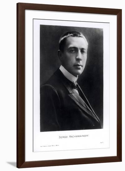 Portrait of Sergei Rachmaninov-null-Framed Photographic Print