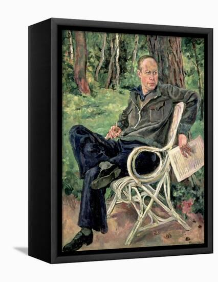 Portrait of Sergei Sergeevich Prokofiev, 1934-Petr Petrovic Konchalovsky-Framed Stretched Canvas