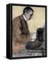 Portrait of Sergei (Sergei) Rachmaninov (Serge Rachmaninoff or Rakhmaninov) (1873 - 1943), Russian-Leonid Osipovic Pasternak-Framed Stretched Canvas