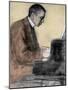 Portrait of Sergei (Sergei) Rachmaninov (Serge Rachmaninoff or Rakhmaninov) (1873 - 1943), Russian-Leonid Osipovic Pasternak-Mounted Giclee Print