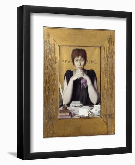 Portrait of Severine by Louis Welden Hawkins-null-Framed Giclee Print