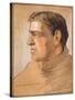 Portrait of Shackleton, from 'The Heart of the Antarctic' by Sir Ernest Shackleton (1874-1922)-George Marston-Stretched Canvas