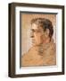 Portrait of Shackleton, from 'The Heart of the Antarctic' by Sir Ernest Shackleton (1874-1922)-George Marston-Framed Premium Giclee Print