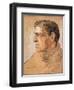 Portrait of Shackleton, from 'The Heart of the Antarctic' by Sir Ernest Shackleton (1874-1922)-George Marston-Framed Premium Giclee Print