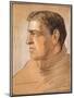 Portrait of Shackleton, from 'The Heart of the Antarctic' by Sir Ernest Shackleton (1874-1922)-George Marston-Mounted Premium Giclee Print