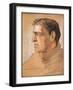 Portrait of Shackleton, from 'The Heart of the Antarctic' by Sir Ernest Shackleton (1874-1922)-George Marston-Framed Giclee Print
