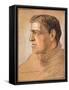 Portrait of Shackleton, from 'The Heart of the Antarctic' by Sir Ernest Shackleton (1874-1922)-George Marston-Framed Stretched Canvas