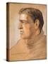 Portrait of Shackleton, from 'The Heart of the Antarctic' by Sir Ernest Shackleton (1874-1922)-George Marston-Stretched Canvas