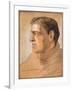 Portrait of Shackleton, from 'The Heart of the Antarctic' by Sir Ernest Shackleton (1874-1922)-George Marston-Framed Giclee Print