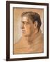 Portrait of Shackleton, from 'The Heart of the Antarctic' by Sir Ernest Shackleton (1874-1922)-George Marston-Framed Giclee Print