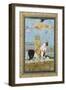 Portrait of Shah Jahan on Horseback-Indian School-Framed Giclee Print