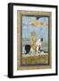 Portrait of Shah Jahan on Horseback-Indian School-Framed Giclee Print