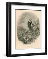 Portrait of Shakespeare, with Various of His Creations-Joseph Kenny Meadows-Framed Giclee Print