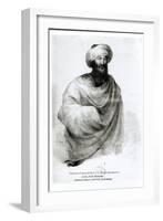 Portrait of Sheikh Ibrahim, or Johann Ludwig Burckhardt 1817-Henry Salt-Framed Giclee Print