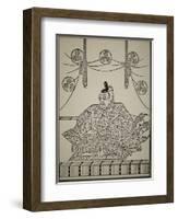 Portrait of Shogun Tokugawa Ieyasu in Court Dress-Japanese School-Framed Giclee Print