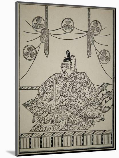 Portrait of Shogun Tokugawa Ieyasu in Court Dress-Japanese School-Mounted Giclee Print