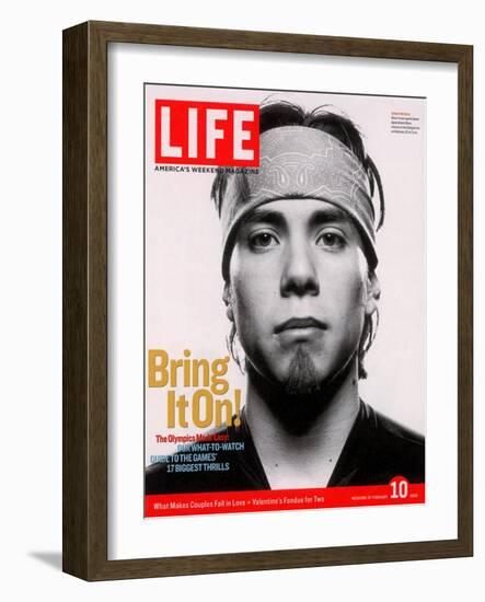 Portrait of Short-track Speed Skater Apolo Anton Ohno, February 10, 2006-Rainer Hosch-Framed Photographic Print