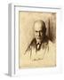 Portrait of Sigmund Freud (1856-193), 1926-Ferdinand Schmutzer-Framed Giclee Print