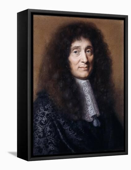 Portrait of Simon Arnauld, Marquis De Pomponne-Robert Nanteuil-Framed Stretched Canvas