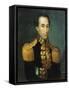 Portrait of Simon Bolivar, 1831 (Oil on Canvas)-Jose Anselmo (attr to) Yanez-Framed Stretched Canvas