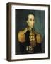 Portrait of Simon Bolivar, 1831 (Oil on Canvas)-Jose Anselmo (attr to) Yanez-Framed Giclee Print