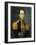 Portrait of Simon Bolivar, 1831 (Oil on Canvas)-Jose Anselmo (attr to) Yanez-Framed Giclee Print