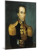Portrait of Simon Bolivar, 1831 (Oil on Canvas)-Jose Anselmo (attr to) Yanez-Mounted Giclee Print