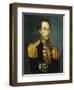 Portrait of Simon Bolivar, 1831 (Oil on Canvas)-Jose Anselmo (attr to) Yanez-Framed Giclee Print