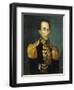 Portrait of Simon Bolivar, 1831 (Oil on Canvas)-Jose Anselmo (attr to) Yanez-Framed Giclee Print