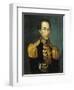 Portrait of Simon Bolivar, 1831 (Oil on Canvas)-Jose Anselmo (attr to) Yanez-Framed Giclee Print