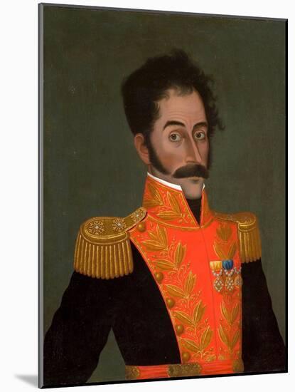 Portrait of Simón Bolívar, C. 1823-José Gil de Castro-Mounted Giclee Print