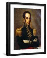 Portrait of Simon Bolivar-null-Framed Giclee Print