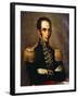 Portrait of Simon Bolivar-null-Framed Giclee Print