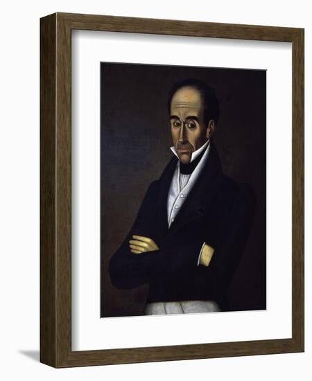 Portrait of Simon Bolivar-null-Framed Giclee Print