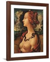 Portrait of Simonetta Vespucci, c. 1480-Piero di Cosimo Vespucci-Framed Art Print