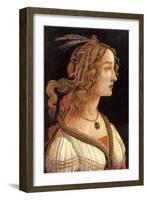 Portrait of Simonetta Vespucci-Sandro Botticelli-Framed Art Print