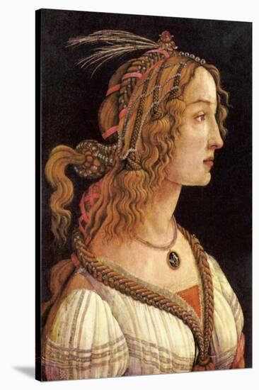 Portrait of Simonetta Vespucci-Sandro Botticelli-Stretched Canvas